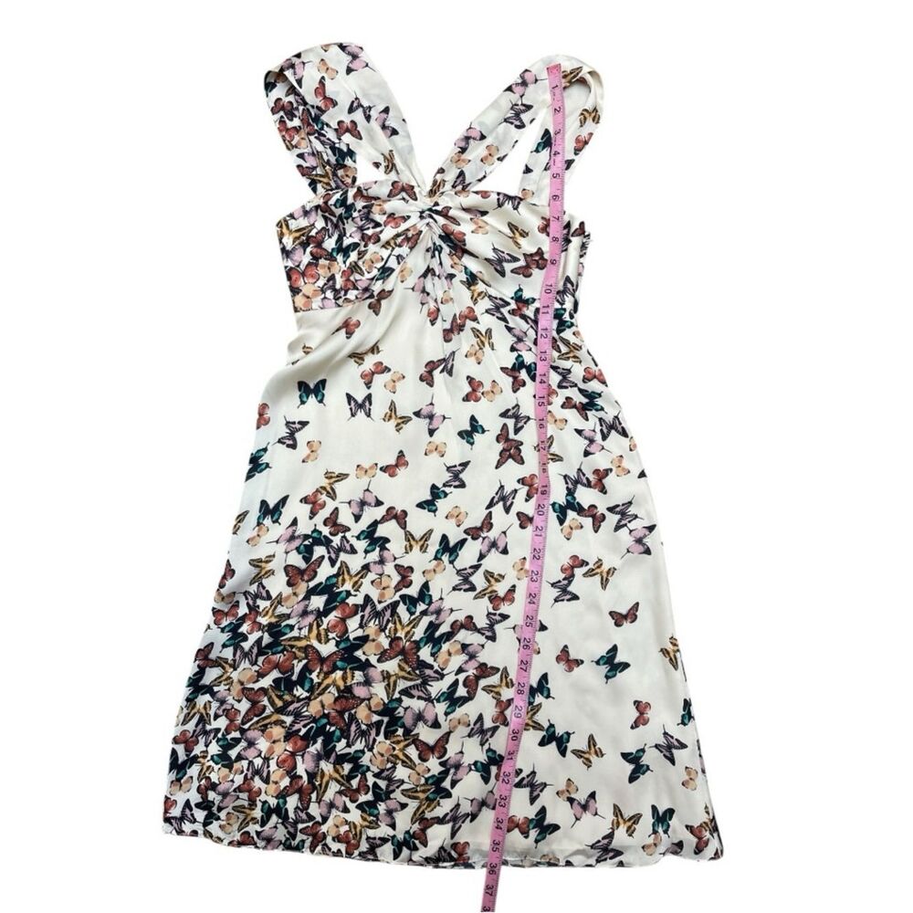 Ted Baker London Butterfly Print Dress Halter Strapless Fit Flare Sz 1 - Picture 5 of 7